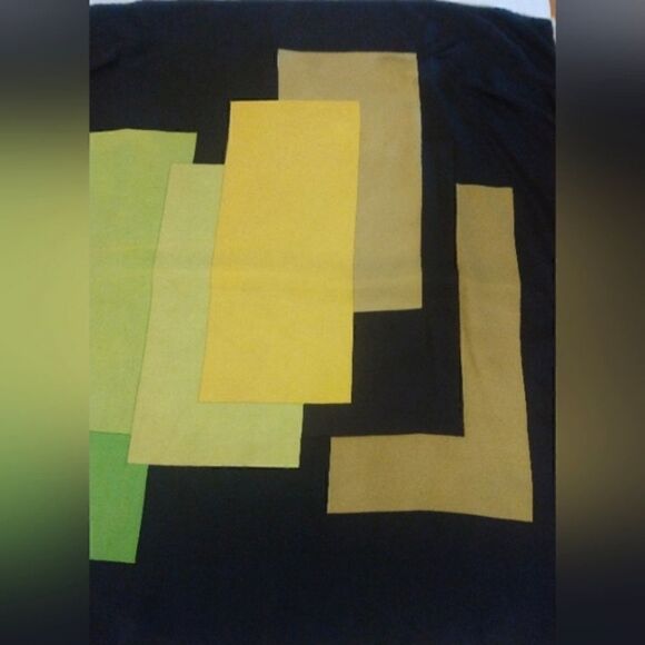 Vintage 💯 Silk Scarf Abstract Square - Picture 4 of 9